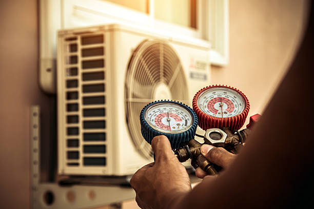 Professional Ductwork Repair technician working in Apex, NC